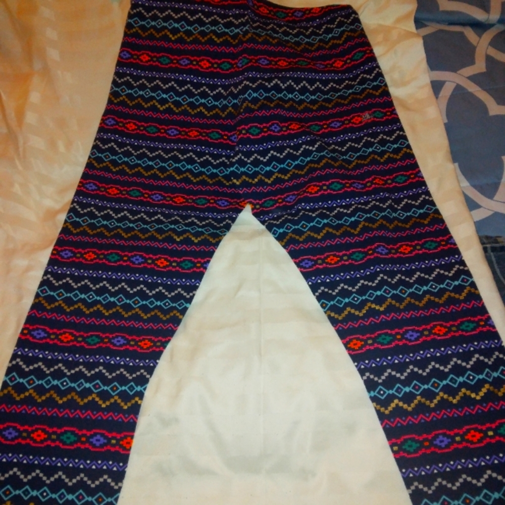 Girls plus ,Button Leggins Blue